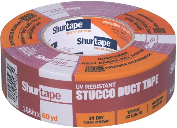 Shurtape UV Resistant Red Stucco Duct Tape PC-667