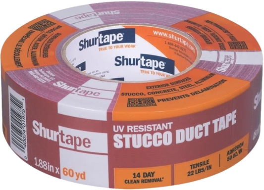 Shurtape UV Resistant Red Stucco Duct Tape PC-667